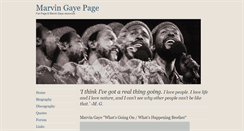 Desktop Screenshot of marvingayepage.net